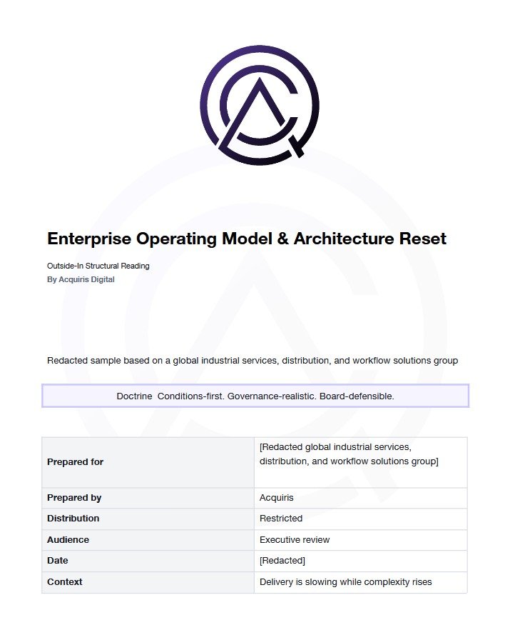 Enterprise Operating Model Reset � exhibit thumbnail